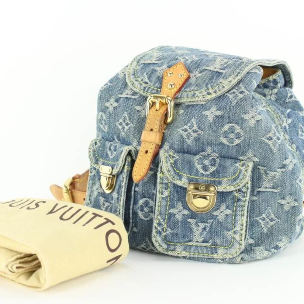 Louis Vuitton Monogram Denim Mini Backpack Sac a Dos PM 6LVJ1020